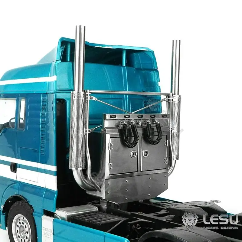 LESU 1/14 chimney Tamiya truck tractor exhaust pipe with light wire rack equipment rack combination model modification
LESU 1/14 chimney Tamiya truck tractor exhaust pipe with light wire rack equipment rack combination model modification