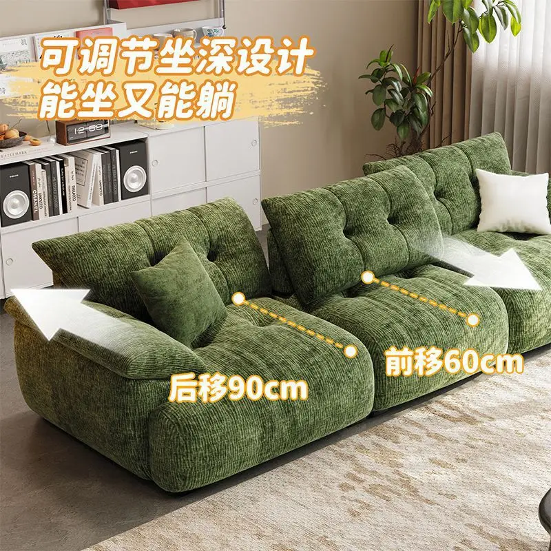 Chenier green bud sofa removable and washable straight row adjustable backrest cloud fabric sofa cotton
Chenier green bud sofa removable and washable straight row adjustable backrest cloud fabric sofa cotton
