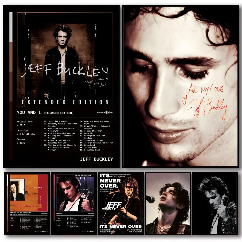 Singer Music Album J-Jeff Buckley Poster Decorative Stickers Wall Art Mural Photo Design for Home Living Room Hallway Decoration
Singer Music Album J-Jeff Buckley Poster Decorative Stickers Wall Art Mural Photo Design for Home Living Room Hallway Decoration