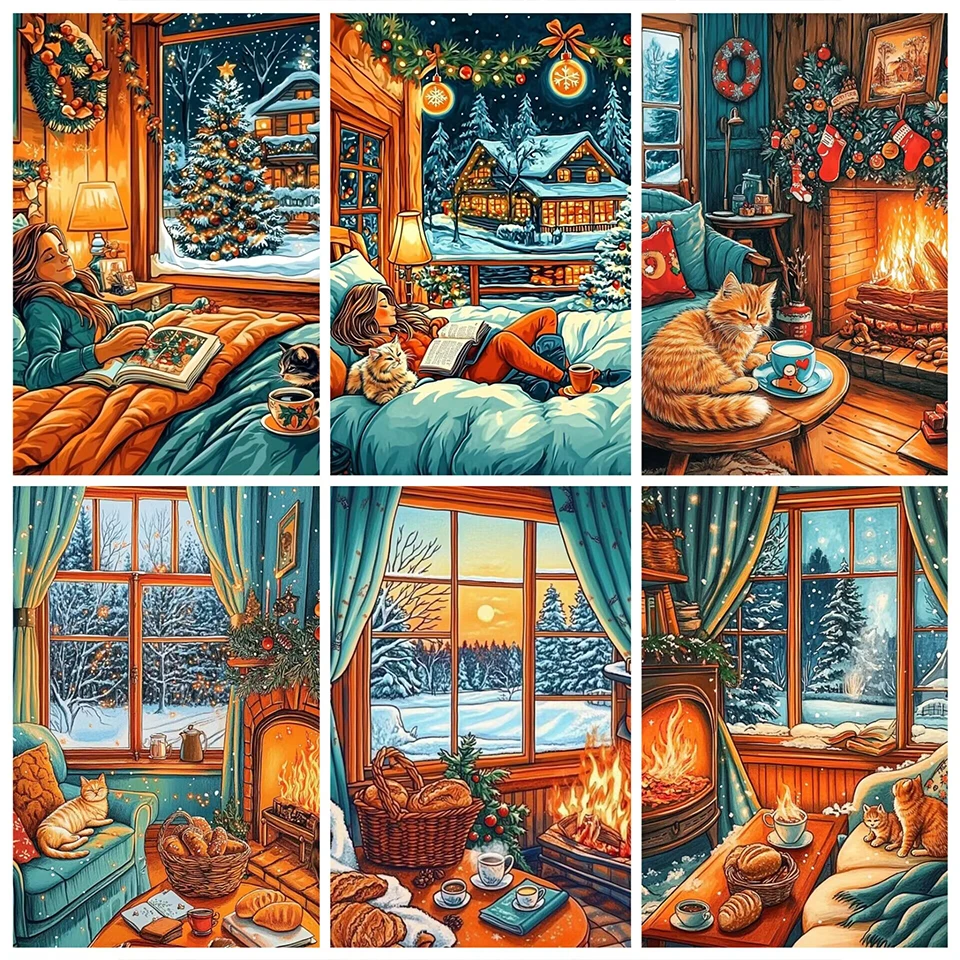 Diamond Painting Christmas Warm House Diamond Art Girl Cat Kits Diamond Painting Desktop Decors Bedroom Home Decor
Diamond Painting Christmas Warm House Diamond Art Girl Cat Kits Diamond Painting Desktop Decors Bedroom Home Decor