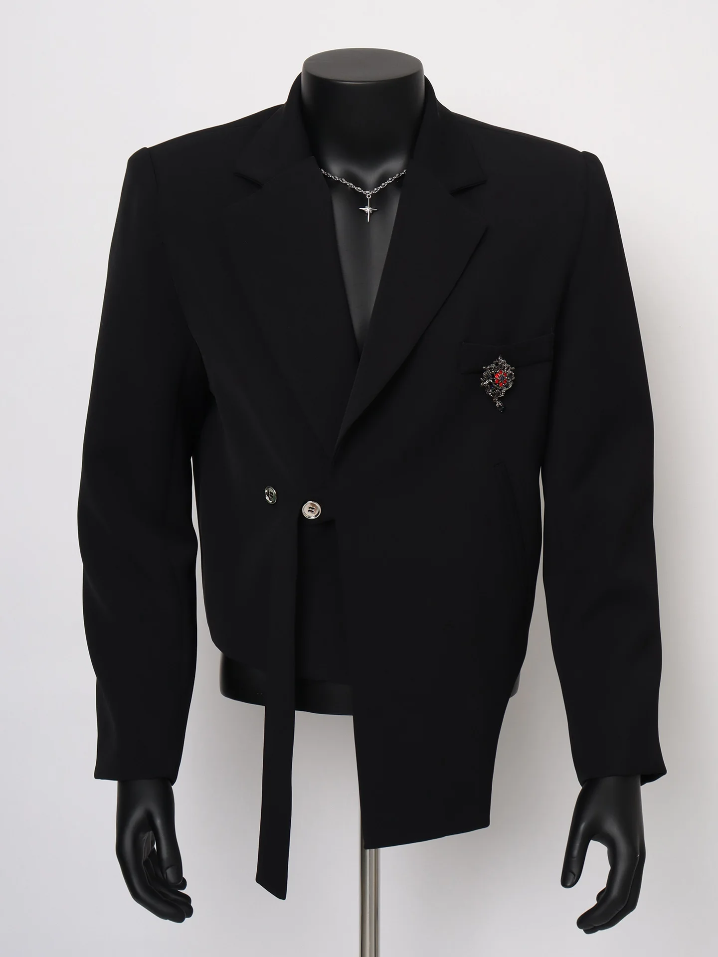 Starlit Men's ort Suit Jaet Deconstructed Design Unusual ape Casual Sle Long Sve Single Button Pure Color
Starlit Men's ort Suit Jaet Deconstructed Design Unusual ape Casual Sle Long Sve Single Button Pure Color