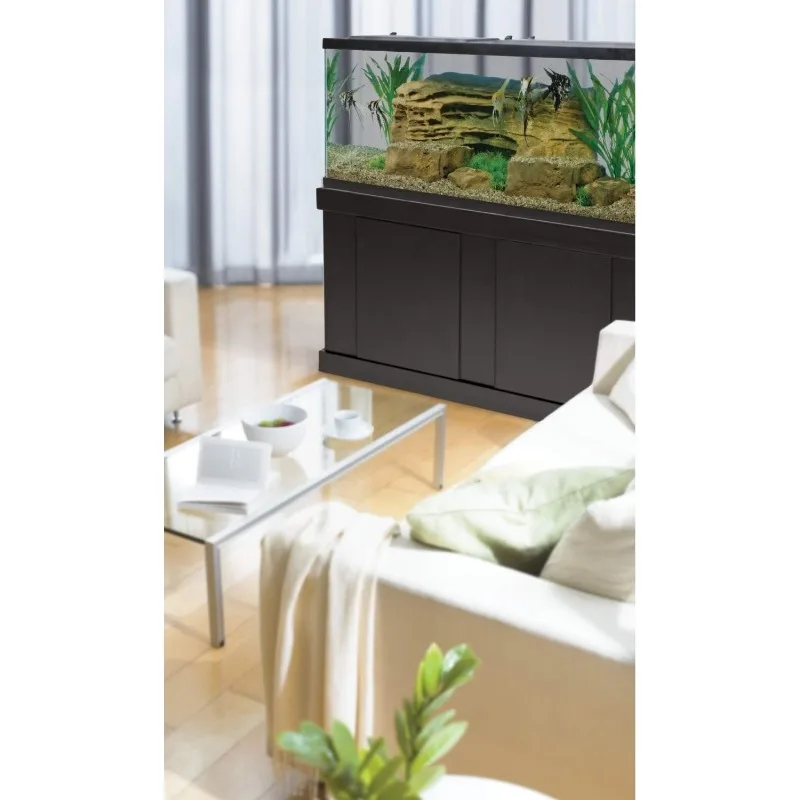 Aquarium kit with fish tank, fish net, fish food, filter, heater and water conditioner
Aquarium kit with fish tank, fish net, fish food, filter, heater and water conditioner