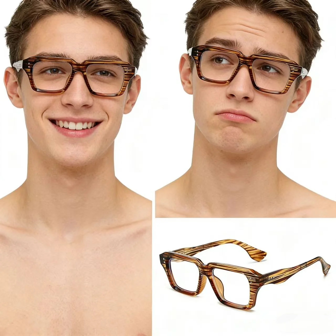 Customized Prescription Fashion Men Square Reading Glasses Women Myopia Computer Optical Eyeglasses Frame
Customized Prescription Fashion Men Square Reading Glasses Women Myopia Computer Optical Eyeglasses Frame