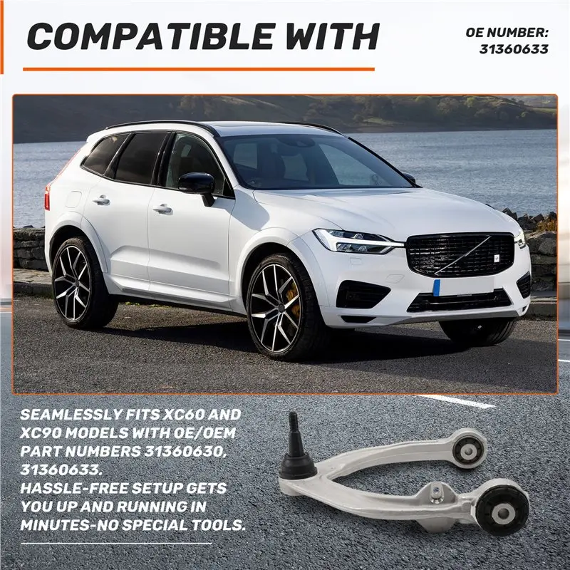 Left Upper Front Suspension Control Fits For Volvo XC60 XC90 Part Number 31360630
Left Upper Front Suspension Control Fits For Volvo XC60 XC90 Part Number 31360630