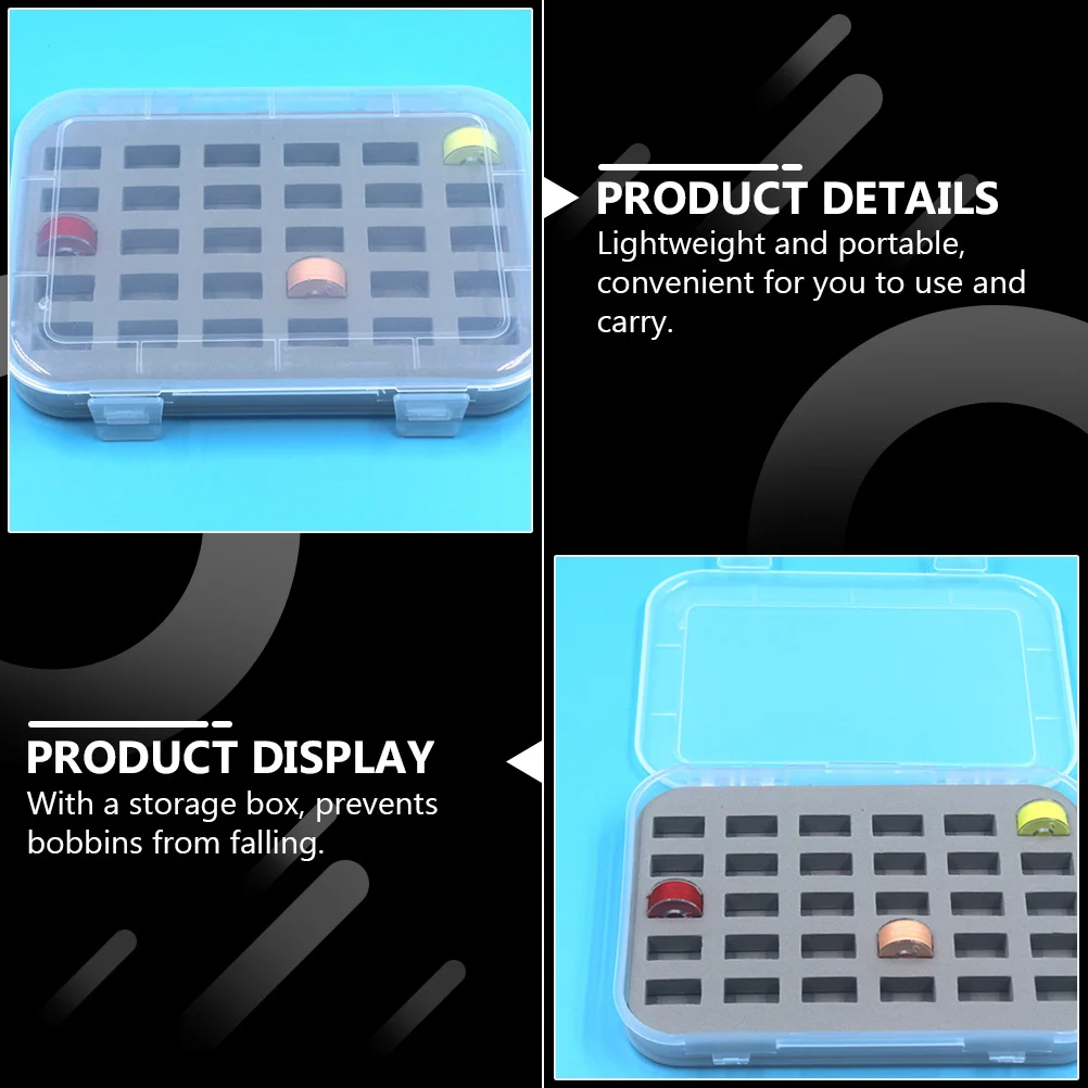 2pcs 30 Grid Bobbin Case Storage Thread Holder ganizer Spool Plastic Sewing Box Sponge Portable Arranger H Supplies
2pcs 30 Grid Bobbin Case Storage Thread Holder ganizer Spool Plastic Sewing Box Sponge Portable Arranger H Supplies