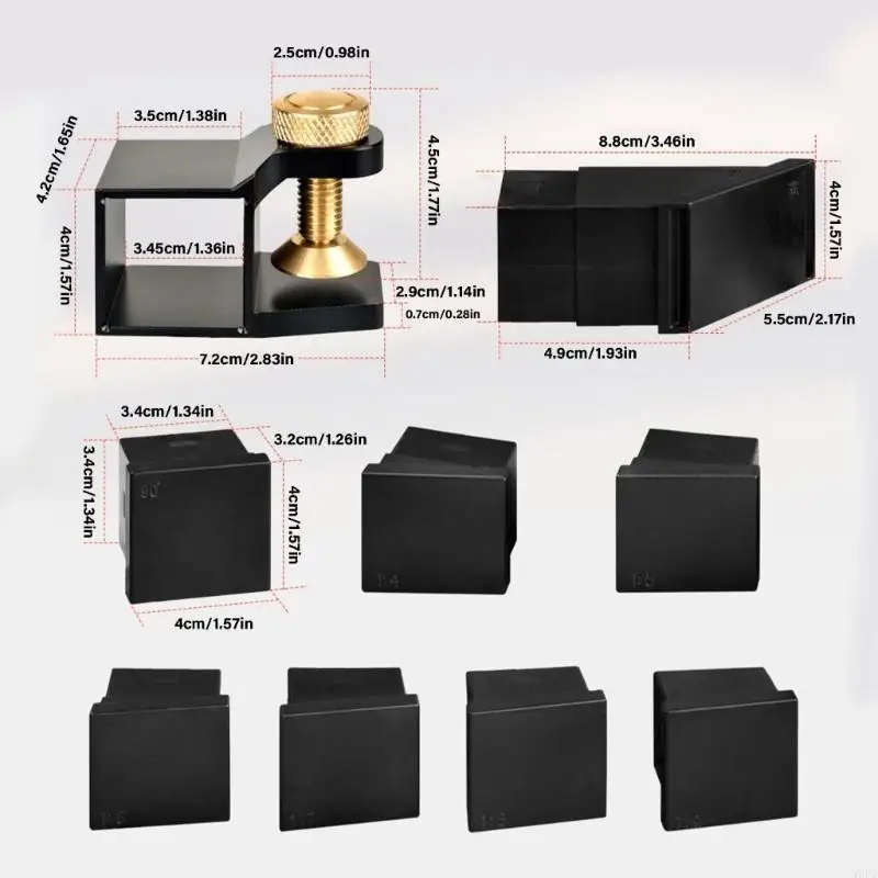 X9FA Aluminum 1:4 1:7 1:8 90 Dovetails Sawing Guide Set Cutting Guide Sawing Guide Set Woodworking Tool
X9FA Aluminum 1:4 1:7 1:8 90 Dovetails Sawing Guide Set Cutting Guide Sawing Guide Set Woodworking Tool