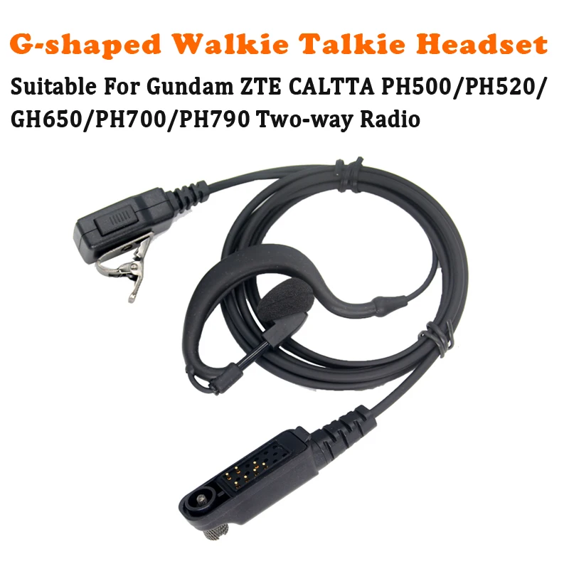 Walkie Talkie G-Shape Earpiece Headphone Microphone Suitable for ZTE Caltta PH500 PH520 GH650 PH700 PH790 In-Ear Radio Earphone
Walkie Talkie G-Shape Earpiece Headphone Microphone Suitable for ZTE Caltta PH500 PH520 GH650 PH700 PH790 In-Ear Radio Earphone