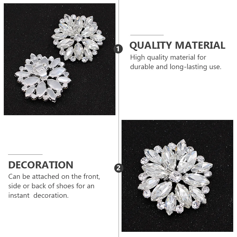 2Pcs Shoe Buckle Rhinestone Decorative Alloy Crystal Glass Elegant Wedding Party Women Flat Boot Sandal Decoration Clip
2Pcs Shoe Buckle Rhinestone Decorative Alloy Crystal Glass Elegant Wedding Party Women Flat Boot Sandal Decoration Clip