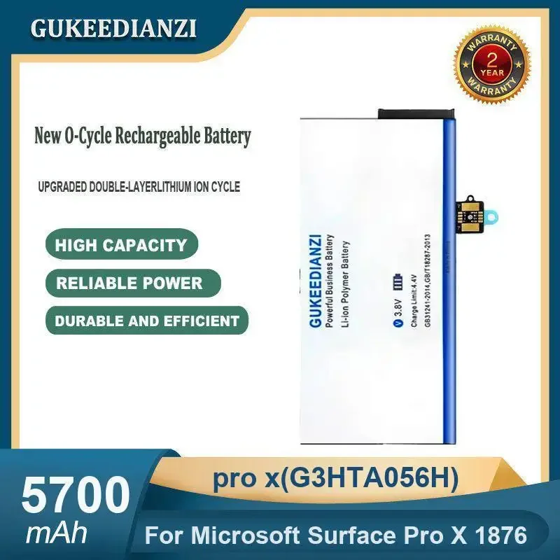 Аккумулятор для ноутбука высокой емкости 5700 мАч pro x (G3HTA056H) для Microsoft Surface Pro X 1876
Аккумулятор для ноутбука высокой емкости 5700 мАч pro x (G3HTA056H) для Microsoft Surface Pro X 1876