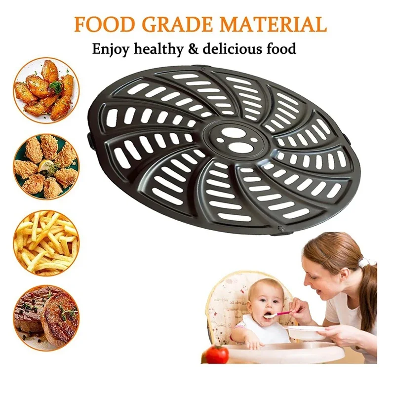 Perforated Home Rack Replacement-Parts Dishwasher Air Fryer Grill Pan Tray For Instant Pot 6QT Gourmia GAF698/GAF686
Perforated Home Rack Replacement-Parts Dishwasher Air Fryer Grill Pan Tray For Instant Pot 6QT Gourmia GAF698/GAF686
