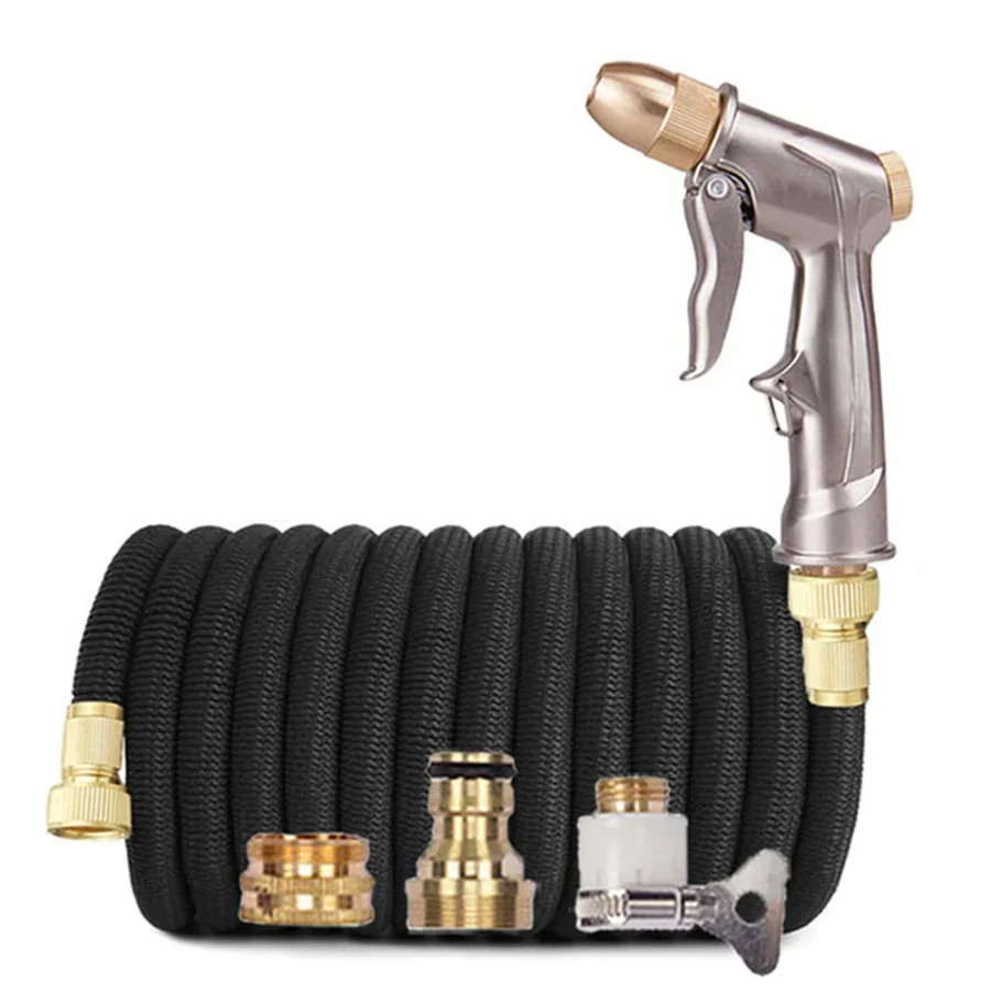 High Pressure Magic Expandable Garden Water Hose for Garden Farm Irrigation Car Wash Double Metal Connector Pvc Reel Water Pipes
High Pressure Magic Expandable Garden Water Hose for Garden Farm Irrigation Car Wash Double Metal Connector Pvc Reel Water Pipes