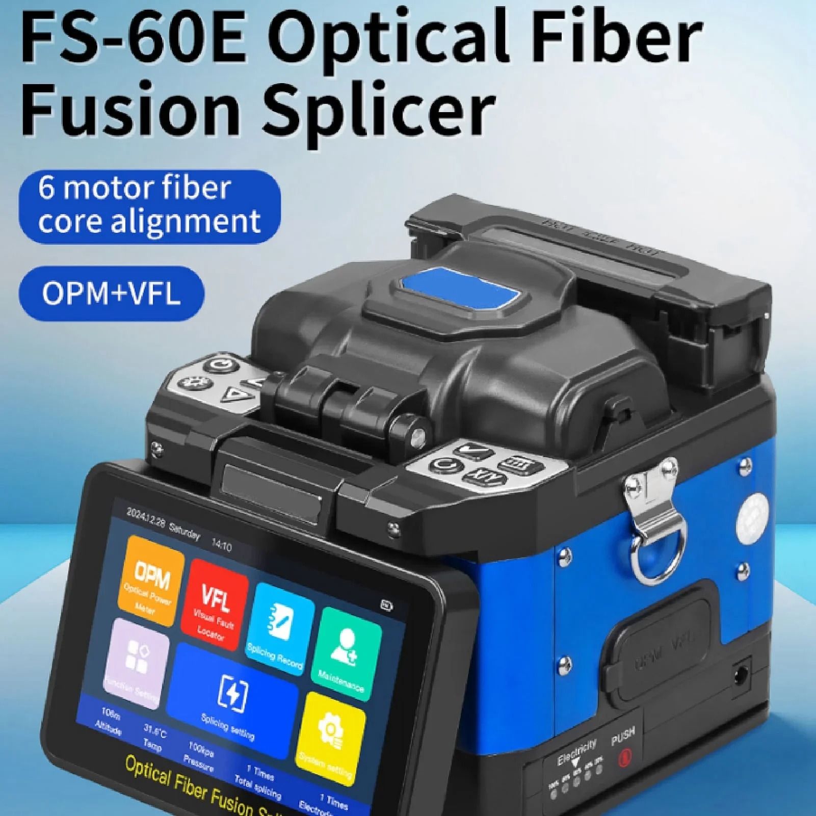 Оптический сварочный аппарат для оптоволокна с 5-дюймовым емкостным сенсорным экраном, 6 моторами, автоматический, с функцией резки для FTTH
Оптический сварочный аппарат для оптоволокна с 5-дюймовым емкостным сенсорным экраном, 6 моторами, автоматический, с функцией резки для FTTH