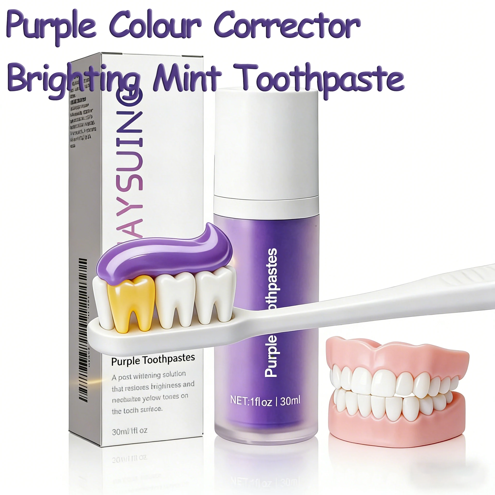 Teeth Removing Deep Smoke Stains Gingiva Protection Purple Orthopedic Toothpaste Effectively Cleans Oral Cavity Brightens
Teeth Removing Deep Smoke Stains Gingiva Protection Purple Orthopedic Toothpaste Effectively Cleans Oral Cavity Brightens