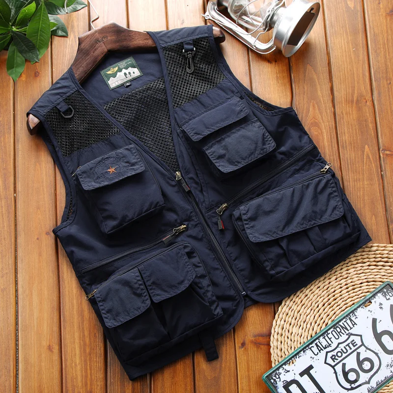 Summer Thin Breathable Multifunctional Tooling Tactical Vest Spring And Autumn Men's Loose Fishing Photographer
Summer Thin Breathable Multifunctional Tooling Tactical Vest Spring And Autumn Men's Loose Fishing Photographer