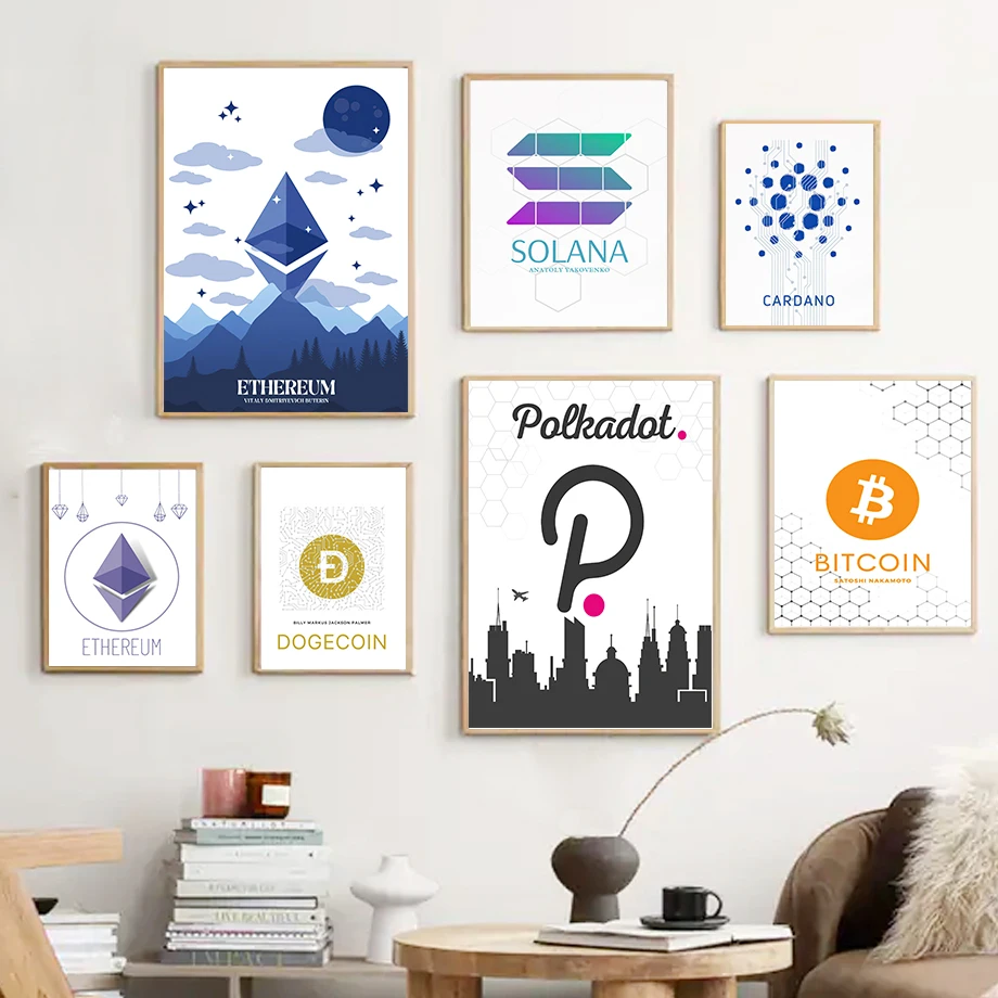 Nordic Posters and Prints for Living Room Decor,Wall Art Canvas Painting Wall PicturesBitcoin, Ethereum, Cardano, Cryptocurrency
Nordic Posters and Prints for Living Room Decor,Wall Art Canvas Painting Wall PicturesBitcoin, Ethereum, Cardano, Cryptocurrency