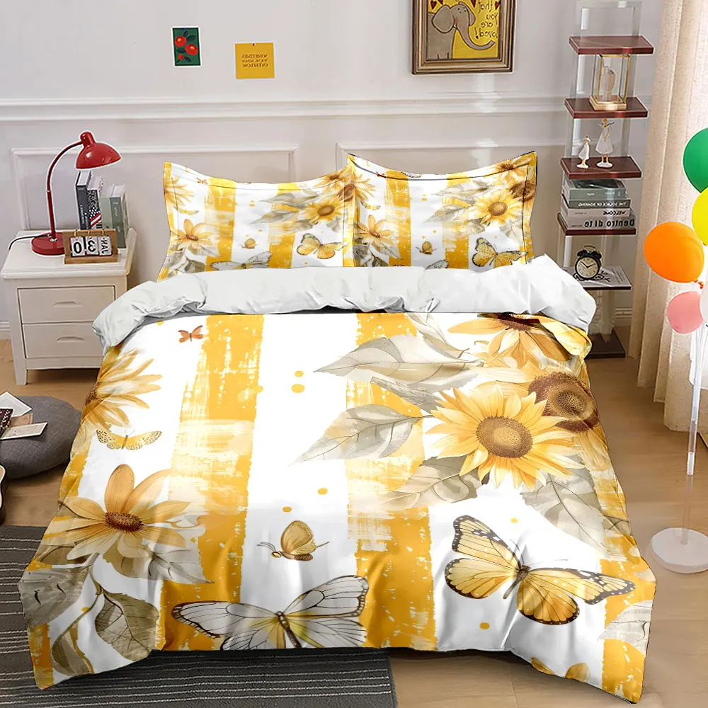 Bright petals with fluttering butterflies Printed Duvet Cover Set 1 Duvet Cover+2 Pillowcase Multi Size Bedroom Bedding Decor
Bright petals with fluttering butterflies Printed Duvet Cover Set 1 Duvet Cover+2 Pillowcase Multi Size Bedroom Bedding Decor