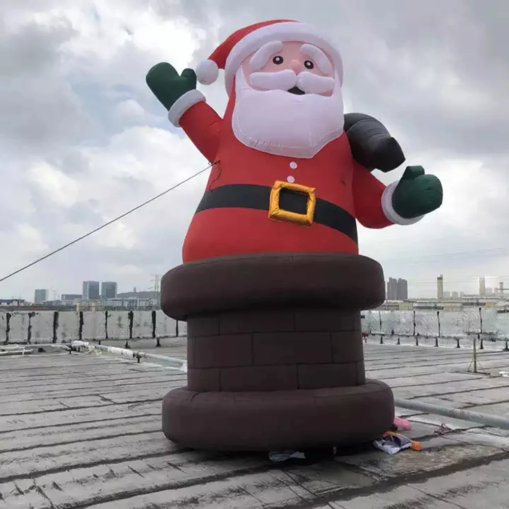 Festival decoration oxford cloth giant inflatable christmas santa claus model with led light for event
Festival decoration oxford cloth giant inflatable christmas santa claus model with led light for event