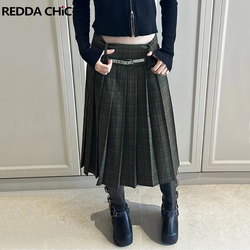 REDDACHiC женская длинная плиссированная юбка миди винтажная клетчатая юбка трапециевидной формы с высокой талией JK школьная повседневная летняя повседневная одежда
REDDACHiC женская длинная плиссированная юбка миди винтажная клетчатая юбка трапециевидной формы с высокой талией JK школьная повседневная летняя повседневная одежда