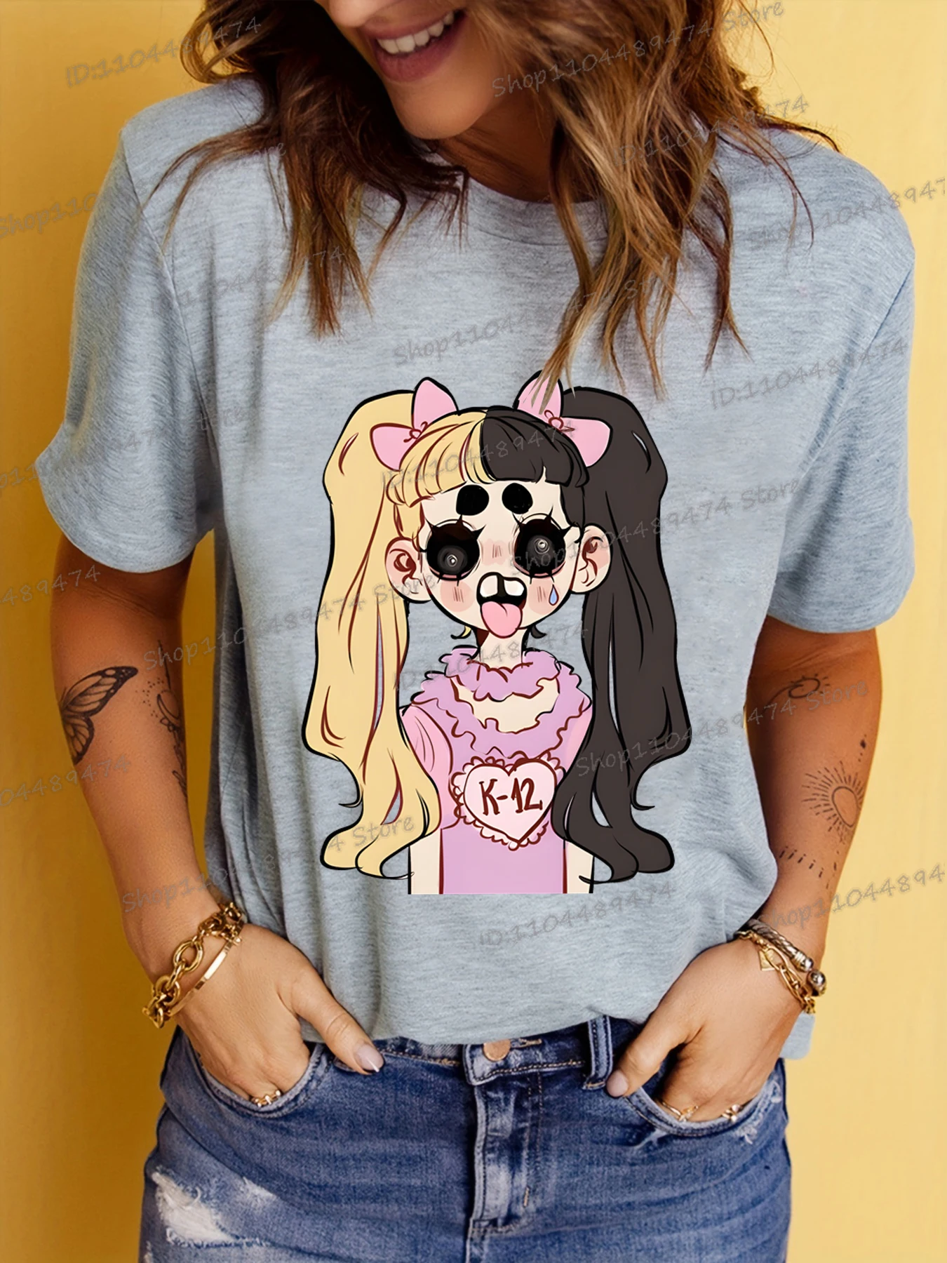 Y2K Cartoon Singer T-shirt Melanie Martinez Tees Women Funny Manga Style Melanie Martinez Streetwear Fashion Short Sleeve Tshirt
Y2K Cartoon Singer T-shirt Melanie Martinez Tees Women Funny Manga Style Melanie Martinez Streetwear Fashion Short Sleeve Tshirt