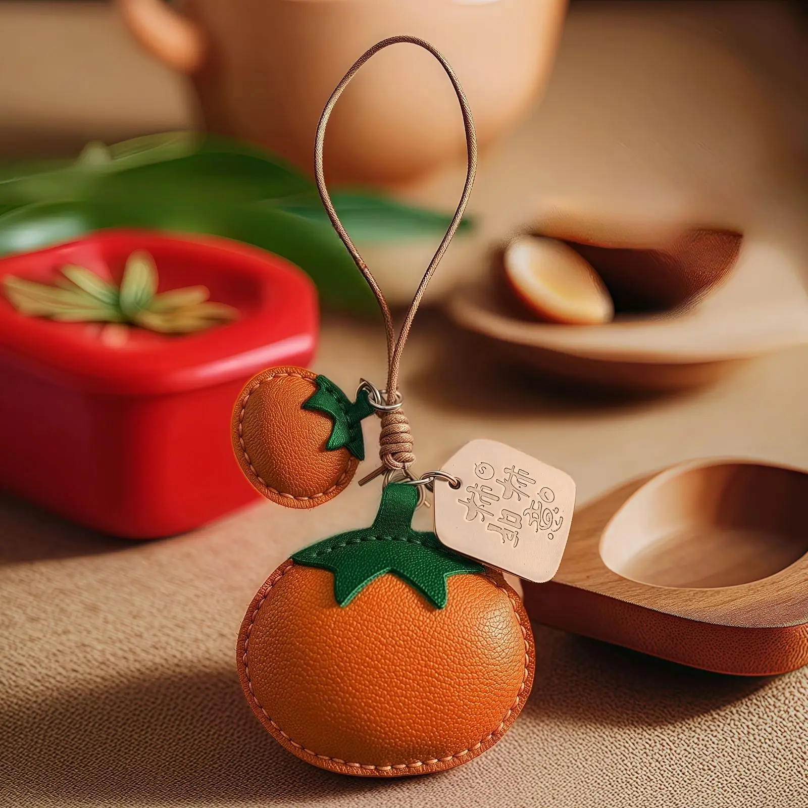 2026 Persimmon Leather Bag Charm Keychain Good Luck Car Hanger Cute Gift for Women
2026 Persimmon Leather Bag Charm Keychain Good Luck Car Hanger Cute Gift for Women
