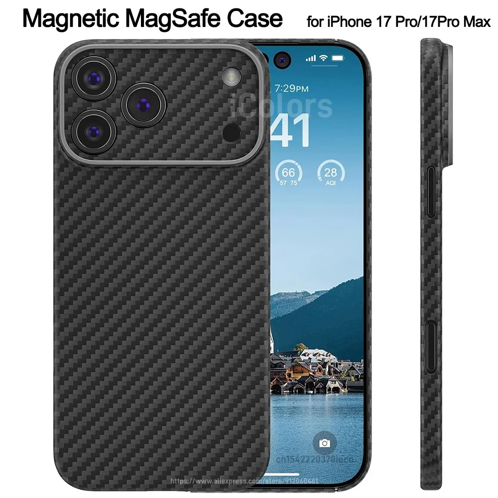 Magnetic Case for iPhone Air/17 Pro/17 Pro Max Real Aramid Fiber Case with MagSafe Ultra Slim Cover with Caseless Touch Feeling
Magnetic Case for iPhone Air/17 Pro/17 Pro Max Real Aramid Fiber Case with MagSafe Ultra Slim Cover with Caseless Touch Feeling