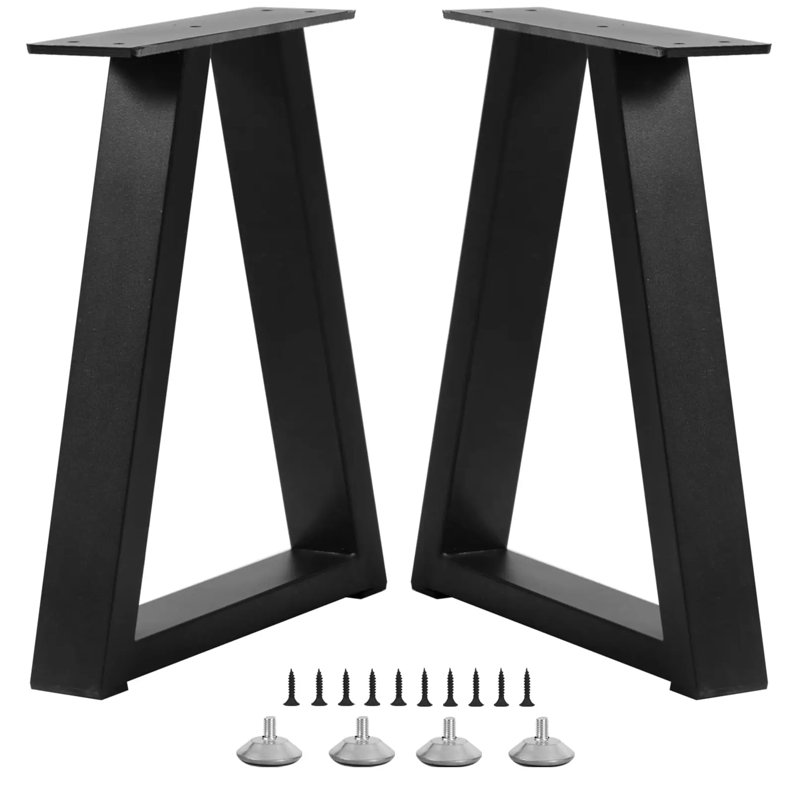 Black A-Shape Metal Table Legs 16” Pair With Hardware And Adjustable Leveling Feet For DIY Coffee Table Or Bench
Black A-Shape Metal Table Legs 16” Pair With Hardware And Adjustable Leveling Feet For DIY Coffee Table Or Bench