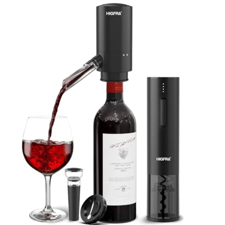 Fathers Day Gift Rechargeable Electric Wine Opener Set 4-in-1 Wine Gift Set with Aerator, Vacuum Stopper and Foil Cutter Perfec
Fathers Day Gift Rechargeable Electric Wine Opener Set 4-in-1 Wine Gift Set with Aerator, Vacuum Stopper and Foil Cutter Perfec