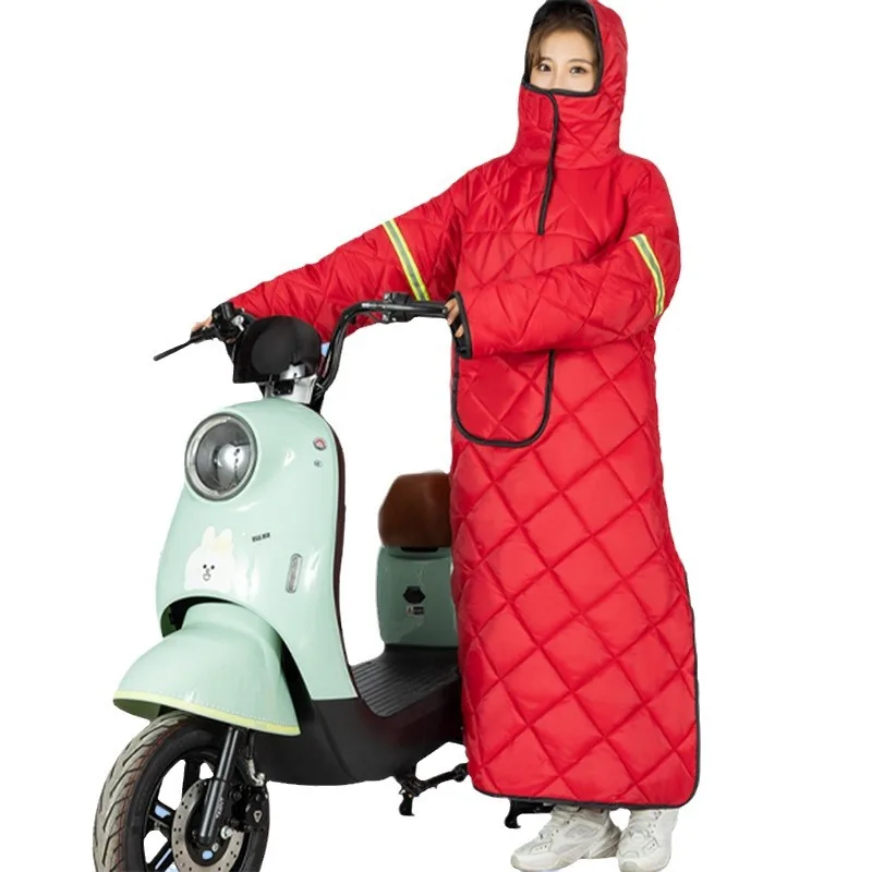 Electric Motorcycle Windbreaker Winter Fleece-Lined Thickened Waterproof Cold-Resistant Warm Long-Length Cycling Jacket
Electric Motorcycle Windbreaker Winter Fleece-Lined Thickened Waterproof Cold-Resistant Warm Long-Length Cycling Jacket