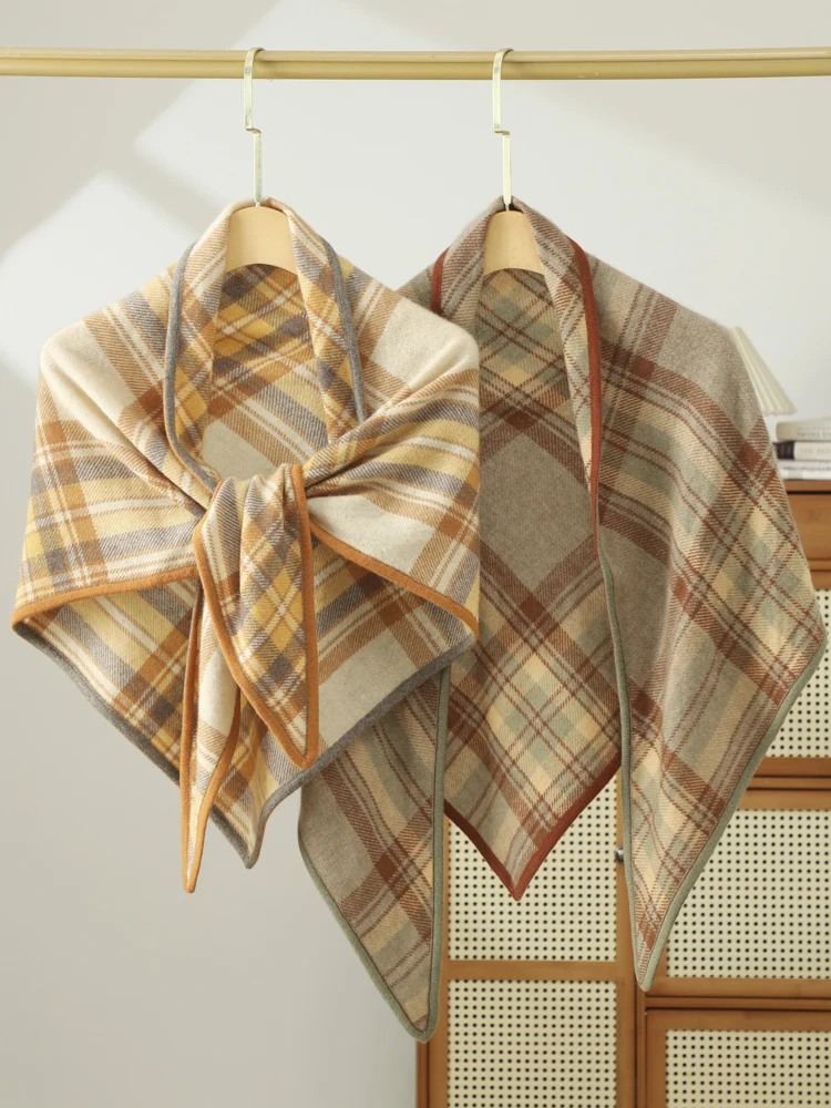 CHICUU High Quality Women's 100% Cashmere Shawl Big Triangle Plaid England Style Cashmere Scarf Autumn Winter Wraps Soft Warm
CHICUU High Quality Women's 100% Cashmere Shawl Big Triangle Plaid England Style Cashmere Scarf Autumn Winter Wraps Soft Warm