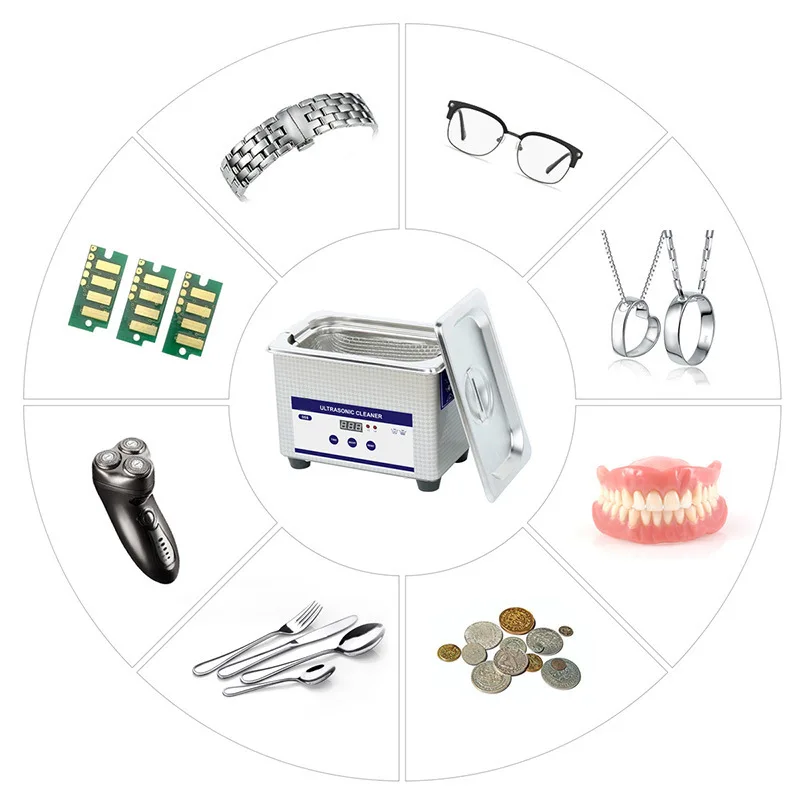 Professional Ultrasonic Jewelry Cleaner 1.3L Stainless Steel Tank 40Khz Adjustable 110/220V for Glasses Watches Jewelry
Professional Ultrasonic Jewelry Cleaner 1.3L Stainless Steel Tank 40Khz Adjustable 110/220V for Glasses Watches Jewelry