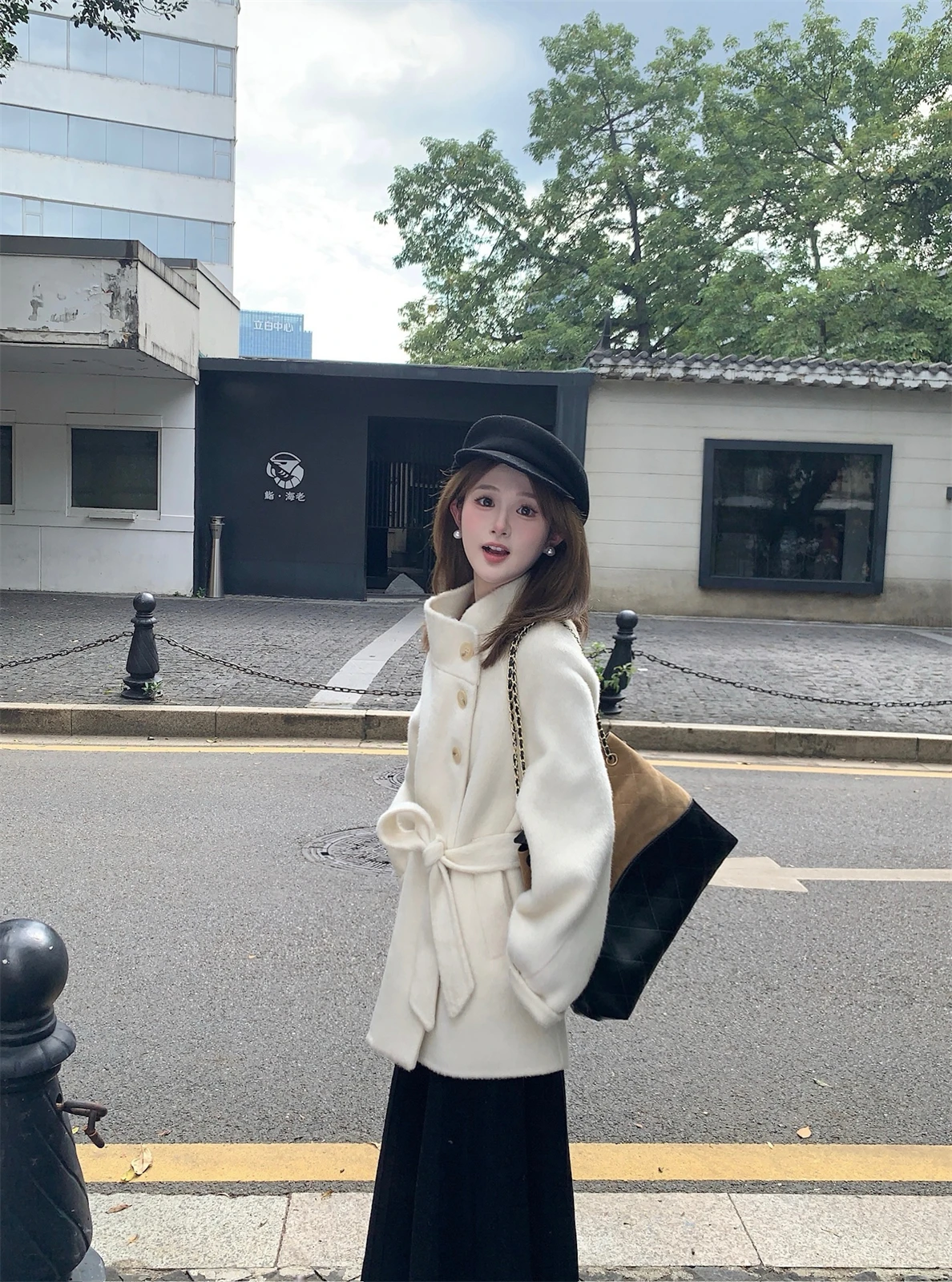 Шерстяное пальто FUGUI RICH White Moonlight для женщин, приталенное, двустороннее, осенне-зимнее, модное, во французском стиле
Шерстяное пальто FUGUI RICH White Moonlight для женщин, приталенное, двустороннее, осенне-зимнее, модное, во французском стиле