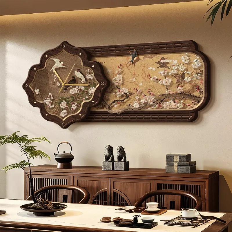 Chinese Style Wooden Clock Wall Living Room Vintage Art Mural Big Size Wall Watch Silent Minimalist Wanduhr Ornaments Home Decor
Chinese Style Wooden Clock Wall Living Room Vintage Art Mural Big Size Wall Watch Silent Minimalist Wanduhr Ornaments Home Decor
