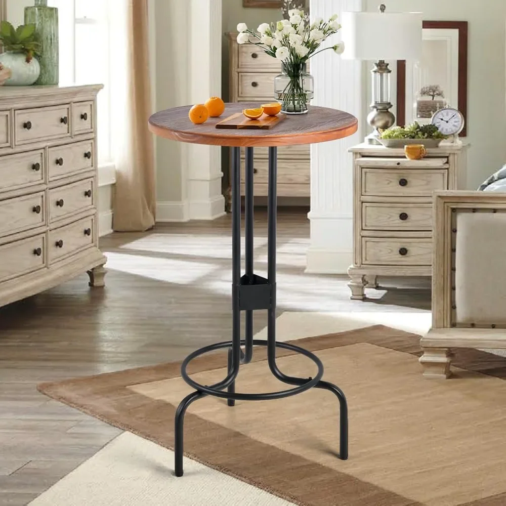 41.42-Inch Caé Pub Bistro Bar Table, Industrial Design Metal Base, Rustic Brown-Round Wooden Top, Accent Table or Dining Room, K
41.42-Inch Caé Pub Bistro Bar Table, Industrial Design Metal Base, Rustic Brown-Round Wooden Top, Accent Table or Dining Room, K