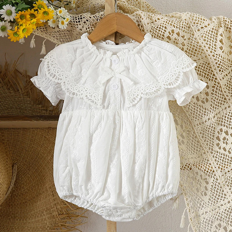 2025 New Summer 0-24M Baby Girls Clothing Newborn Baby Girls Romper Short Sleeved Cotton Embroidery Toddler Baby Girls Jumpsuit
2025 New Summer 0-24M Baby Girls Clothing Newborn Baby Girls Romper Short Sleeved Cotton Embroidery Toddler Baby Girls Jumpsuit