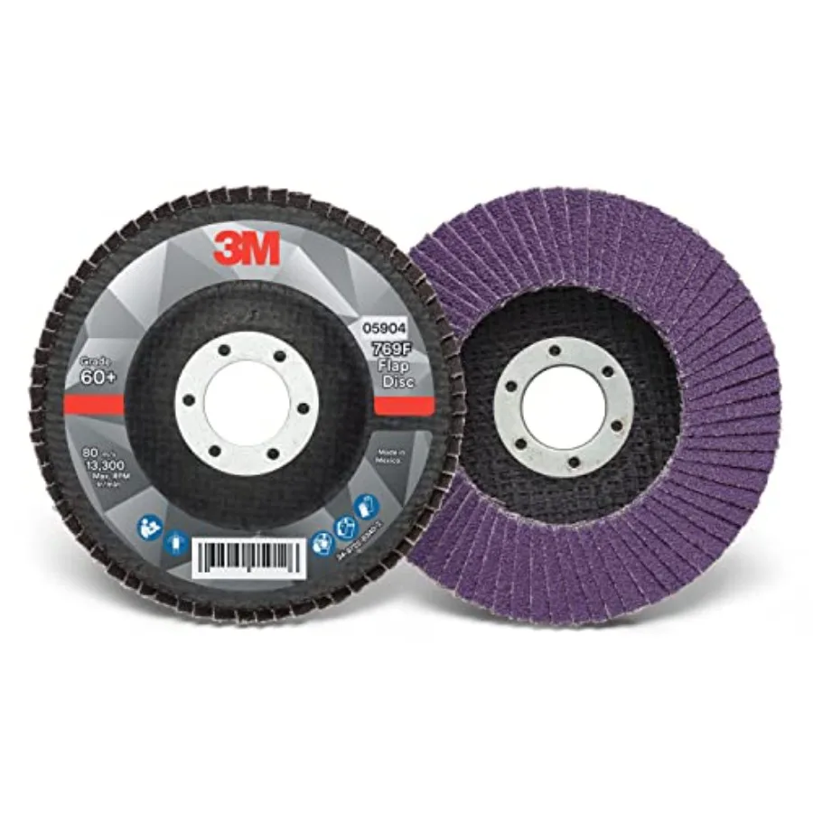 Flap Disc 769F Type 27 60+ 4-1/2 in x 7/8 in High Performance Abrasive Ceramic Precision-Shaped Grain Grinding and Finishing Di
Flap Disc 769F Type 27 60+ 4-1/2 in x 7/8 in High Performance Abrasive Ceramic Precision-Shaped Grain Grinding and Finishing Di