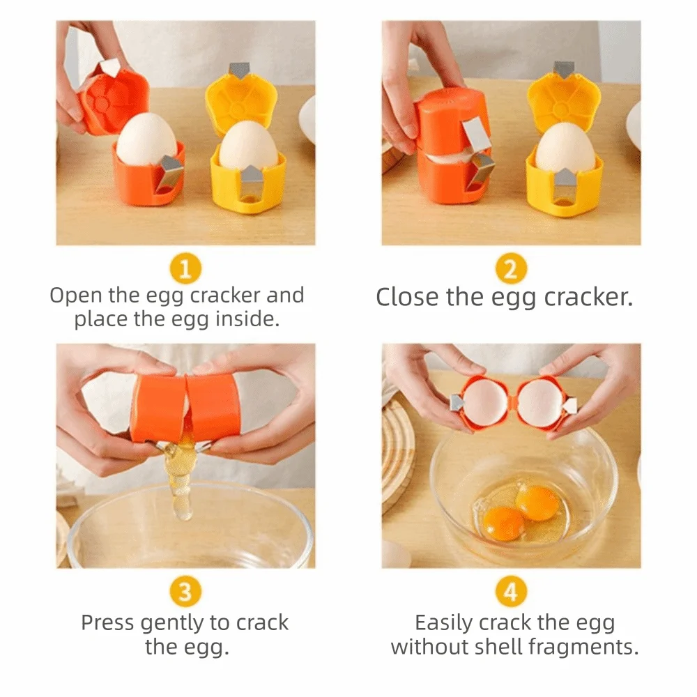 Plum Blossom Shape Eggshell Opener Professional Cylindrical Egg Shell Separator Plastic Egg-shaped Groove Egg Breaker Kitchen
Plum Blossom Shape Eggshell Opener Professional Cylindrical Egg Shell Separator Plastic Egg-shaped Groove Egg Breaker Kitchen