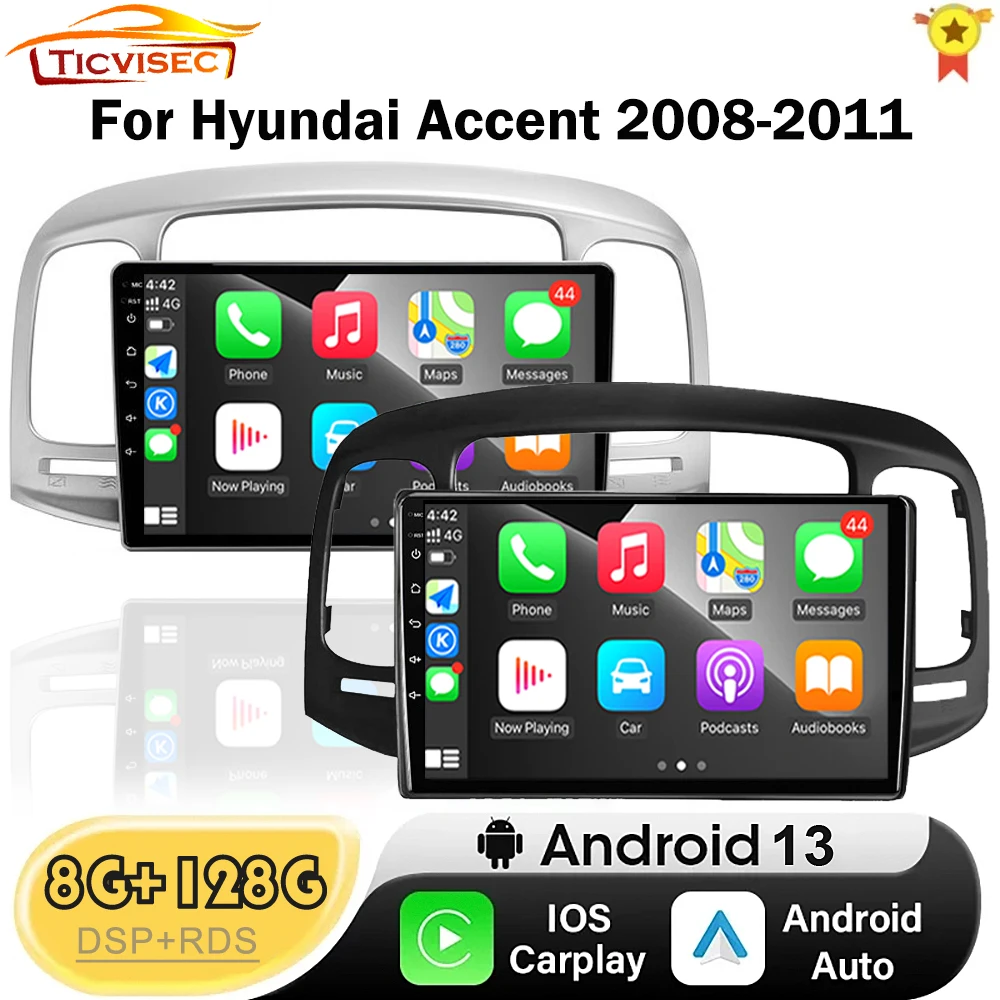 Car Radio Android 13 For Hyundai Accent 2008 2009 2010 2011 Multimedia Video Player Auto Stereo GPS Navigation Bluetooth Carplay
Car Radio Android 13 For Hyundai Accent 2008 2009 2010 2011 Multimedia Video Player Auto Stereo GPS Navigation Bluetooth Carplay