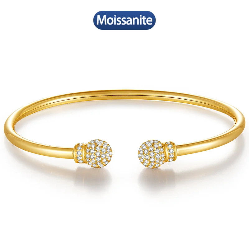 S925 Silver Moissanite New Open C-shaped Bracelet 0.1CT D VVS1 Certified Hip Hop Style Jewelry Personalized Bracelet Gift
S925 Silver Moissanite New Open C-shaped Bracelet 0.1CT D VVS1 Certified Hip Hop Style Jewelry Personalized Bracelet Gift