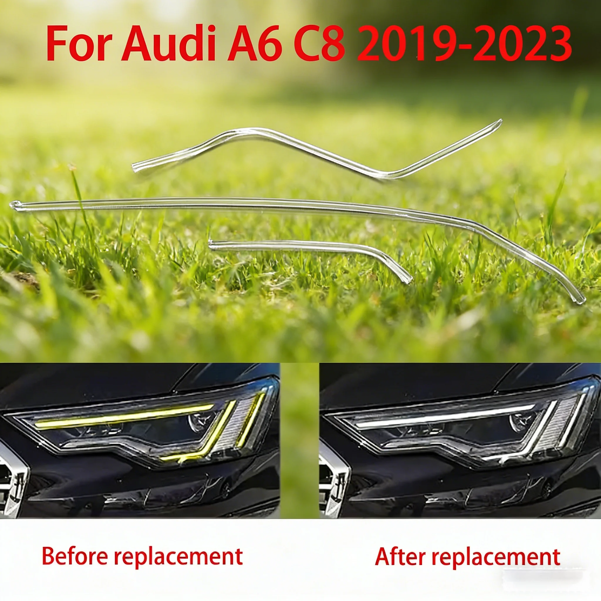 FOR Audi A6 C8 2019-2023 Daytime Running Light Car DRL Light Guide Tube Headlight Angel Eyes Light guide strips New
FOR Audi A6 C8 2019-2023 Daytime Running Light Car DRL Light Guide Tube Headlight Angel Eyes Light guide strips New