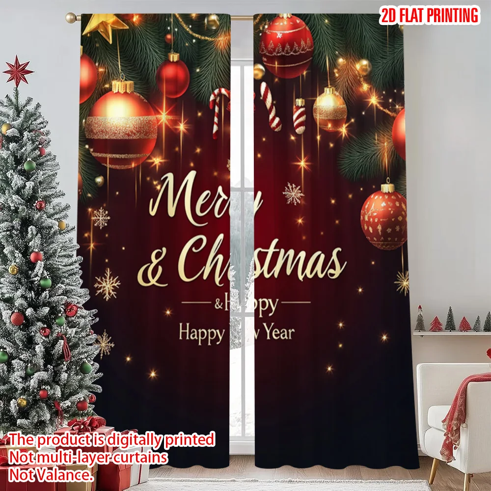 2pcs 2D flat printing Merry Christmas Window Drapes Christmas and New Year 0 100% Polyester Without Electricity Family Party Use
2pcs 2D flat printing Merry Christmas Window Drapes Christmas and New Year 0 100% Polyester Without Electricity Family Party Use