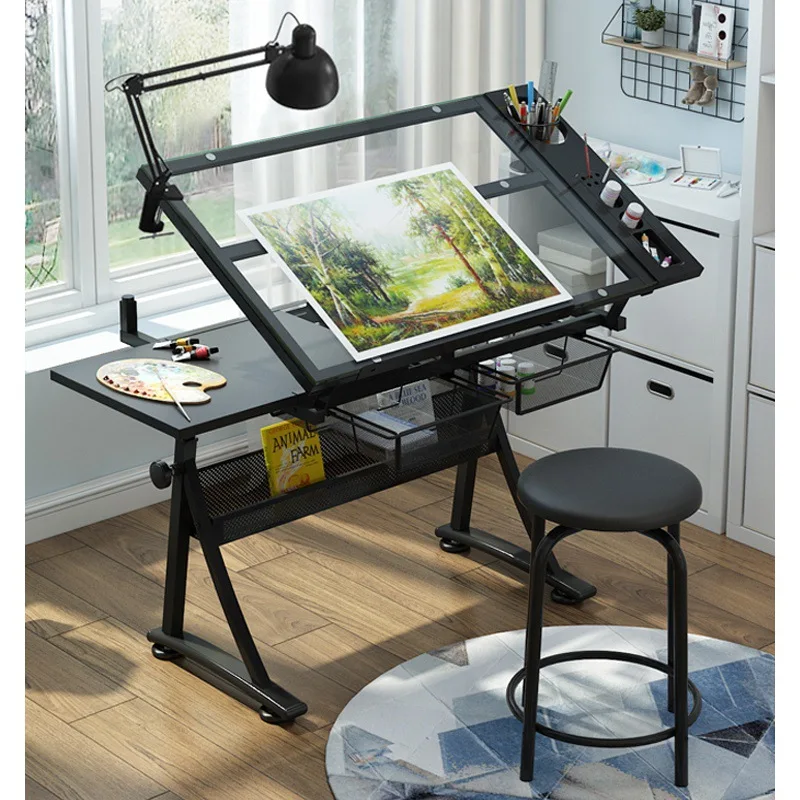 Glass Lifting Painting Table Drawing Calligraphy Painting Art Computer Designer Desk Workbench Table
Glass Lifting Painting Table Drawing Calligraphy Painting Art Computer Designer Desk Workbench Table