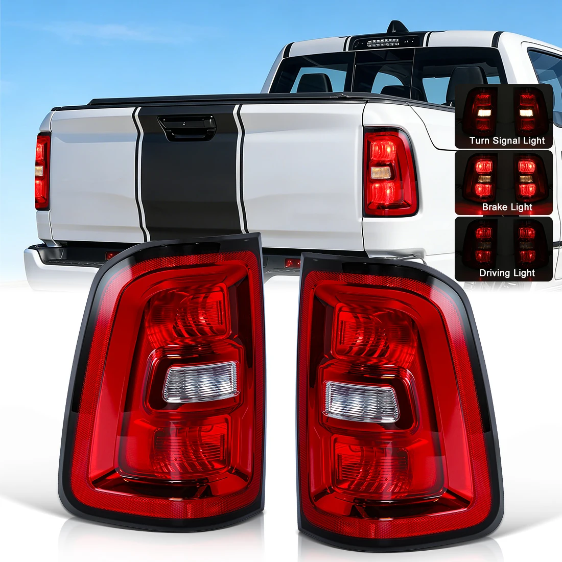 Halogen Tail Lamp Assembly For Dodge Ram 2025 2026 Turn Signal Brake Driving Light Taillight Red Shell Replacement Parts 12V
Halogen Tail Lamp Assembly For Dodge Ram 2025 2026 Turn Signal Brake Driving Light Taillight Red Shell Replacement Parts 12V