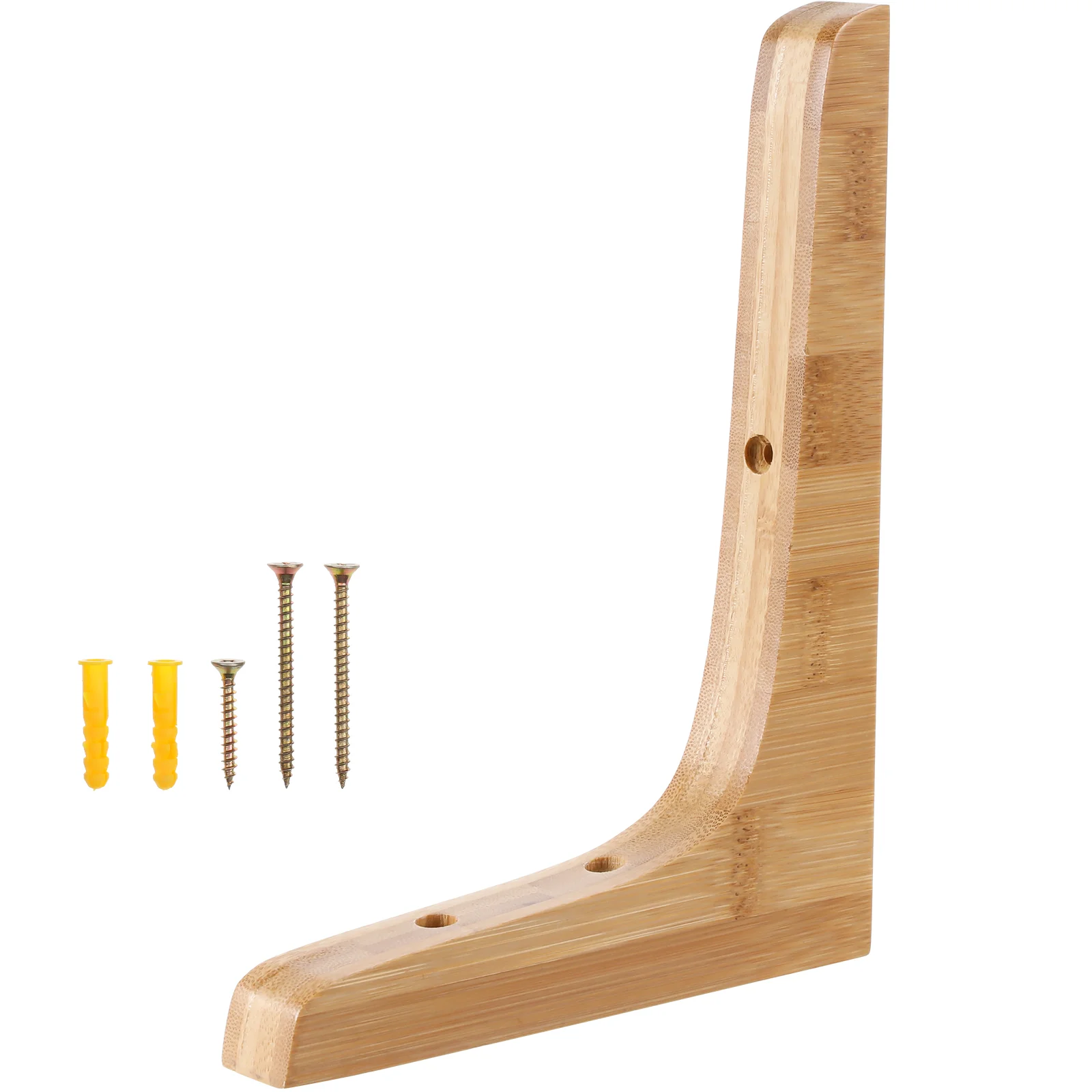 Bracket Shelf White Wall Support Bamboo for Shelves Solid Wood Floating Decorative Brackets
Bracket Shelf White Wall Support Bamboo for Shelves Solid Wood Floating Decorative Brackets