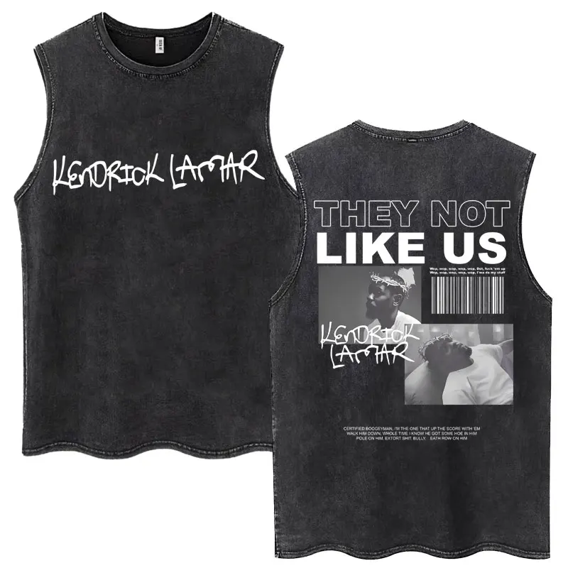 Rapper Kendrick Lamar They Not Like Us Washed Tank Tops Men Women Hip Hop Popular Sleeveless T-shirts Oversized Cotton T Shirt
Rapper Kendrick Lamar They Not Like Us Washed Tank Tops Men Women Hip Hop Popular Sleeveless T-shirts Oversized Cotton T Shirt