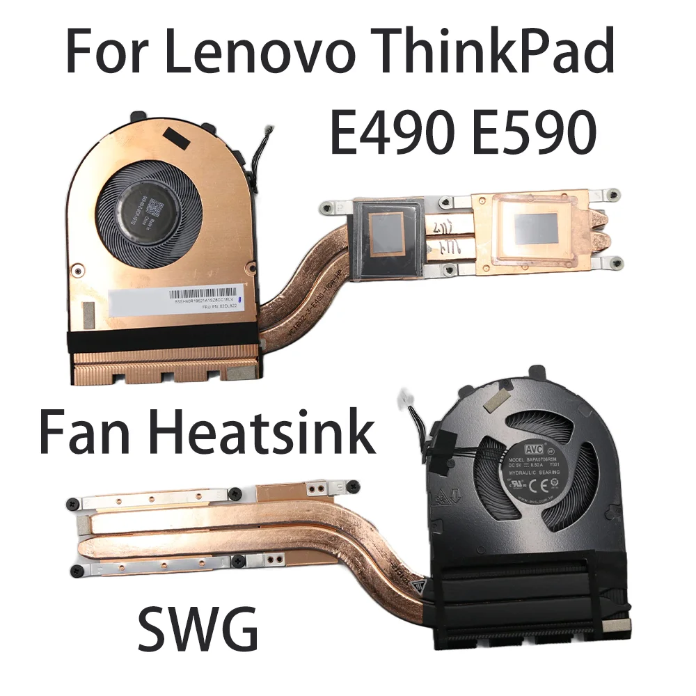 Original For Lenovo ThinkPad E490 E590 DIS Laptop Fan Heatsink CPU Cooler Cooling FRU:02DL822 02DL823 SWG
Original For Lenovo ThinkPad E490 E590 DIS Laptop Fan Heatsink CPU Cooler Cooling FRU:02DL822 02DL823 SWG