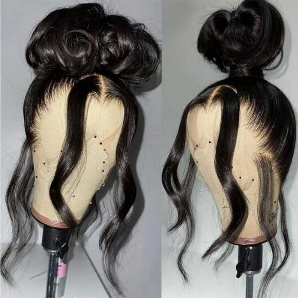13x4 HD Lace Frontal Natural Black Wig 40 Inch Brazilian Body Wave Human Hair 250 Density Pre Plucked Baby Hair Smooth Bouncy Hair Extensions
13x4 HD Lace Frontal Natural Black Wig 40 Inch Brazilian Body Wave Human Hair 250 Density Pre Plucked Baby Hair Smooth Bouncy Hair Extensions