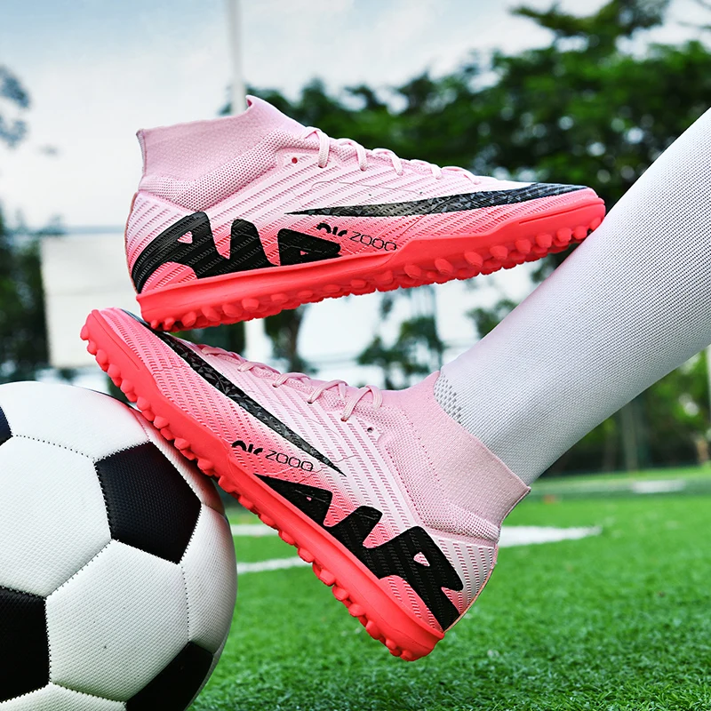New Men Soccer Shoes Society High Top New Breathable Lace Up Football Boots Professional Anti Slip Indoor Training Shoes for Men
New Men Soccer Shoes Society High Top New Breathable Lace Up Football Boots Professional Anti Slip Indoor Training Shoes for Men