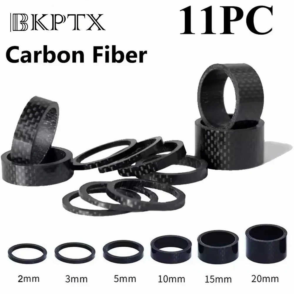 11PCS Carbon Fiber Spacer 2/3/5/10/15/20mm MTB Headset Washer 28.6mm Fork Tube Spacer Mountain Bike Accessories
11PCS Carbon Fiber Spacer 2/3/5/10/15/20mm MTB Headset Washer 28.6mm Fork Tube Spacer Mountain Bike Accessories