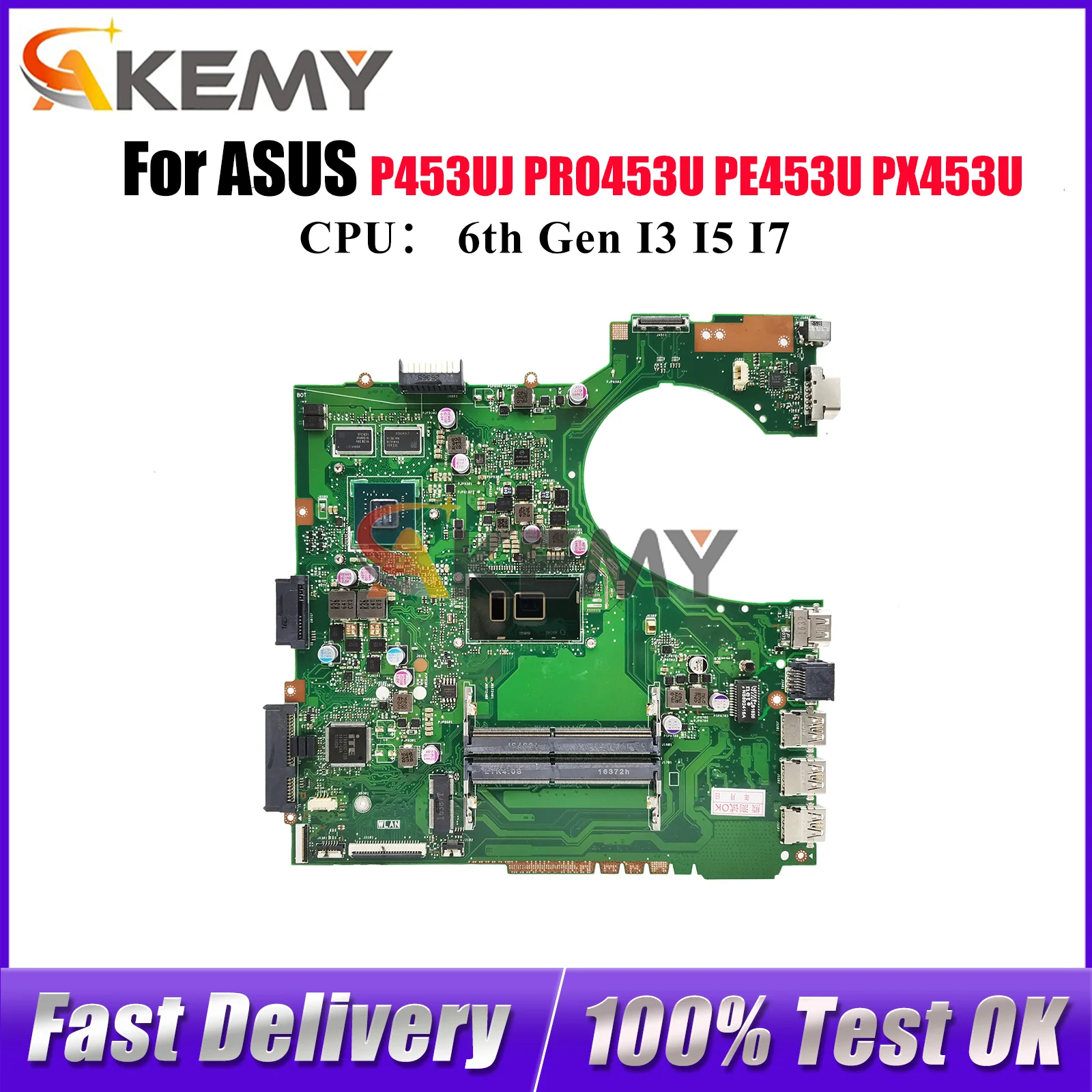 P453UJ Материнская плата для ноутбука ASUS ProArt PRO453U PX453U P453U P453UJ PE453U Материнская плата для ноутбука с процессором I3 I5 I7 100% тест в порядке
P453UJ Материнская плата для ноутбука ASUS ProArt PRO453U PX453U P453U P453UJ PE453U Материнская плата для ноутбука с процессором I3 I5 I7 100% тест в порядке
