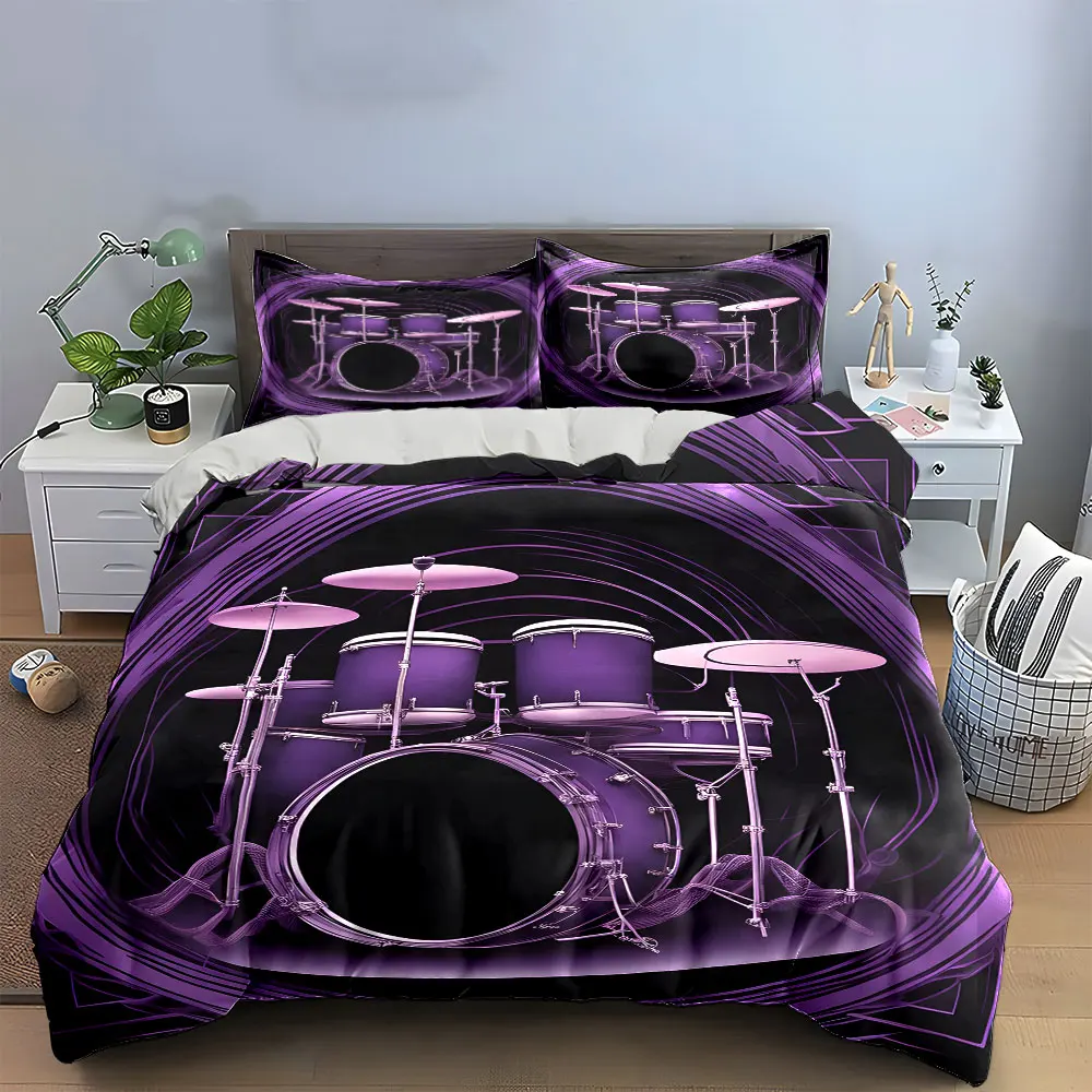 "Music Drum Set Decoration Poster" Bedding Set with 1 Duvet Cover 2 Pillowcases Single Double King Queen, Gift
"Music Drum Set Decoration Poster" Bedding Set with 1 Duvet Cover 2 Pillowcases Single Double King Queen, Gift
